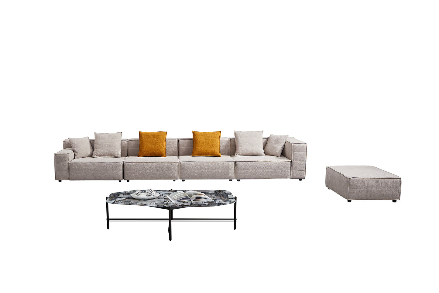 AE-Y1009 Top Grade Fabric Large Sectional Sofa Collection