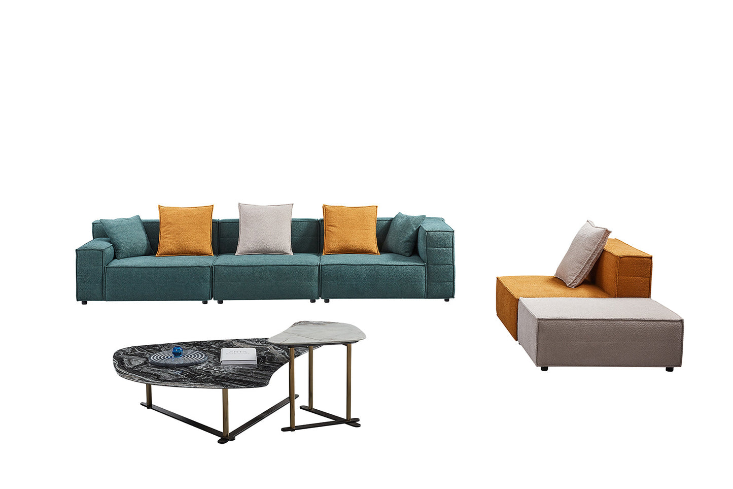 AE-Y1009 Top Grade Fabric Large Sectional Sofa Collection