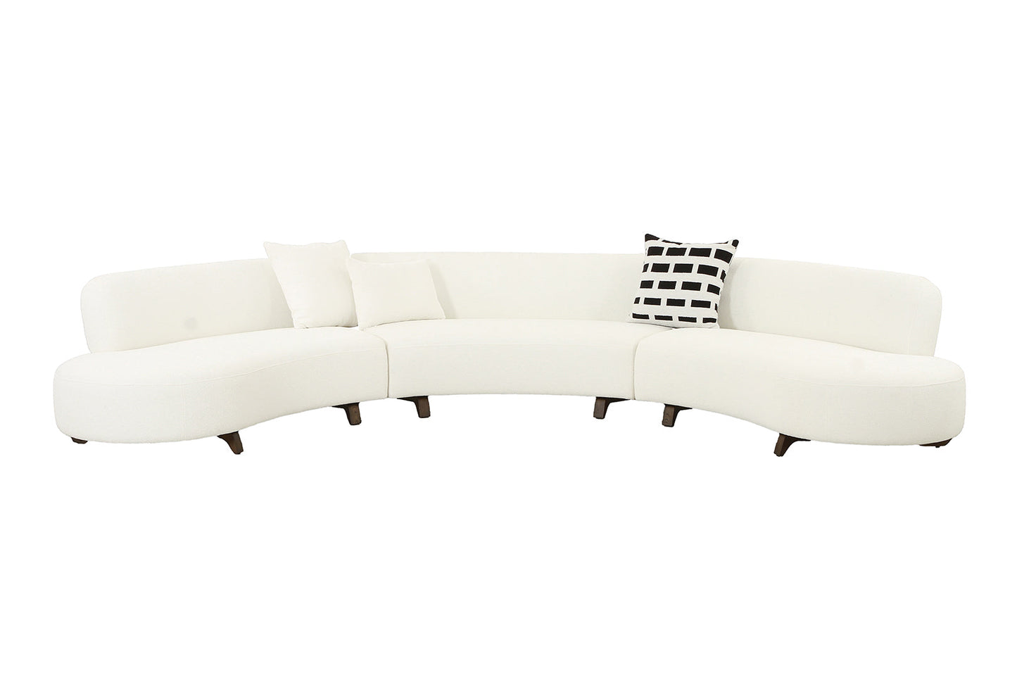 AE3809 Top Grade Fabric Curved Sectional Sofa Collection