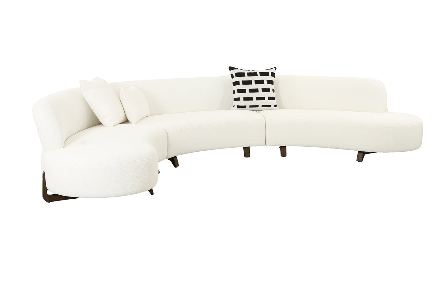 AE3809 Top Grade Fabric Curved Sectional Sofa Collection