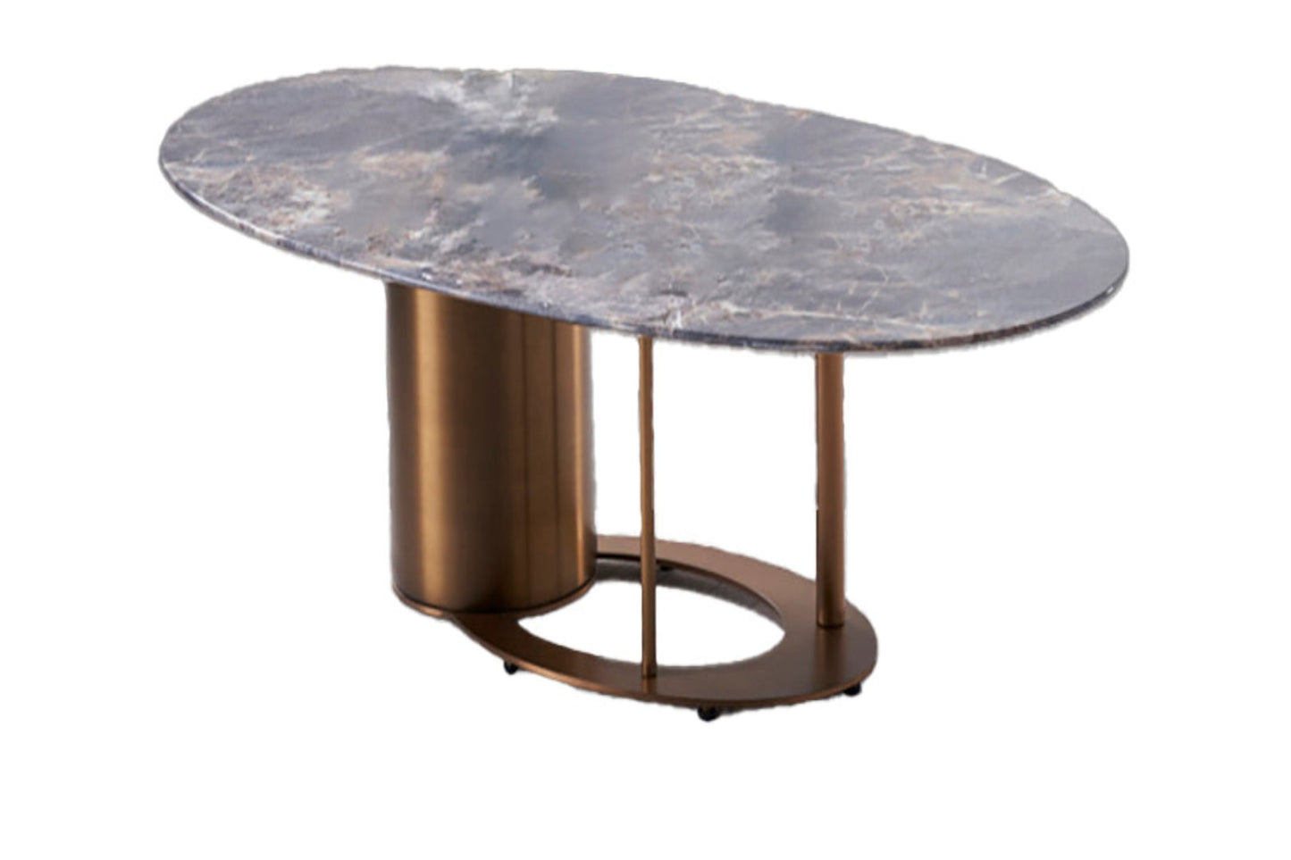 CT-J2196 Faux Marble & Metal Coffee Table