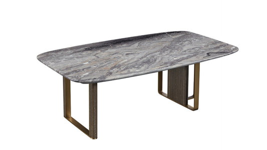 CT-Y300 Faux Marble & Metal Coffee Table