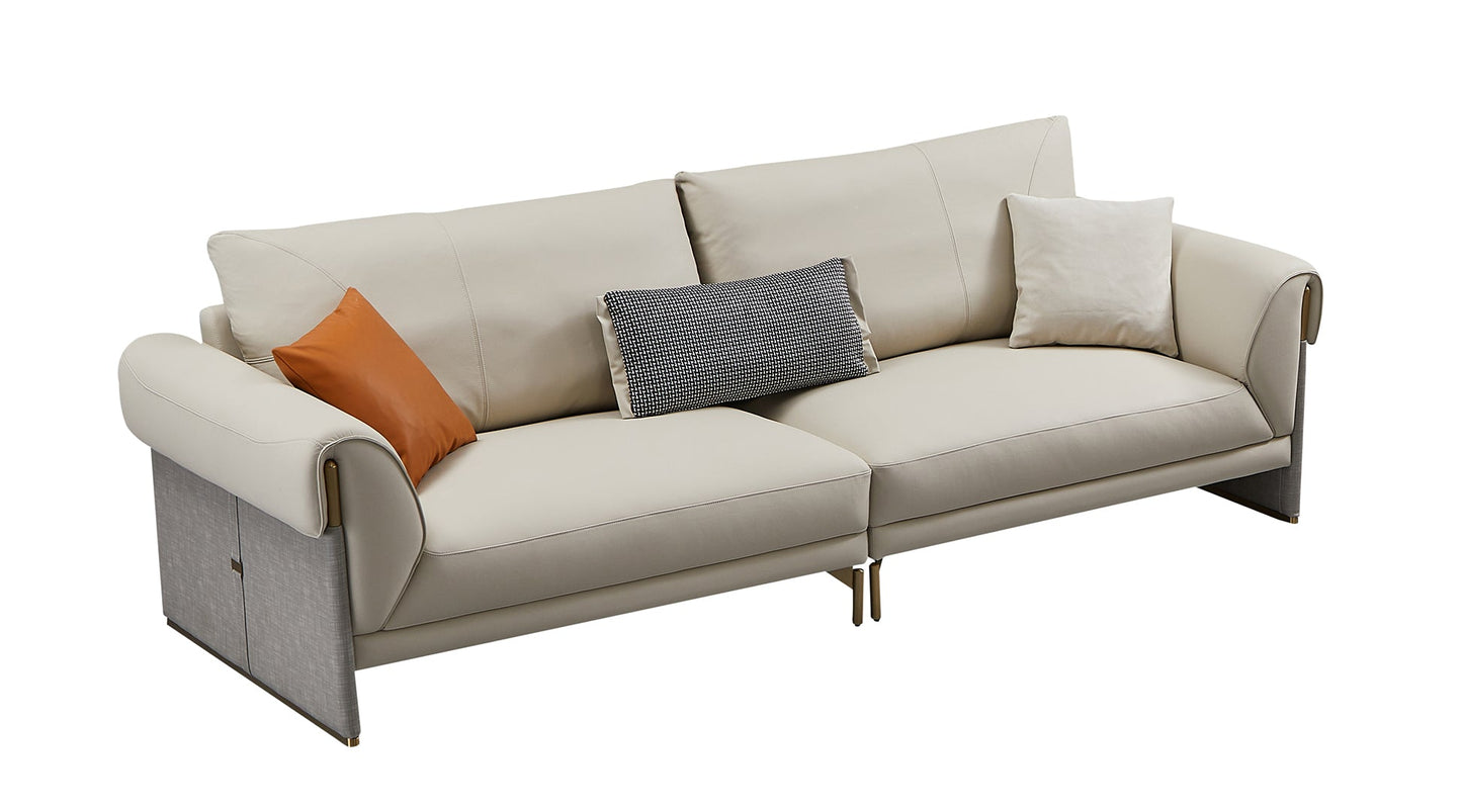 EK-Y1005 Top Grain Leather Sofa Loveseat Collection