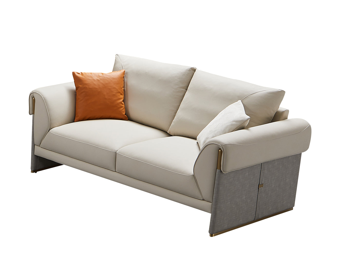 EK-Y1005 Top Grain Leather Sofa Loveseat Collection
