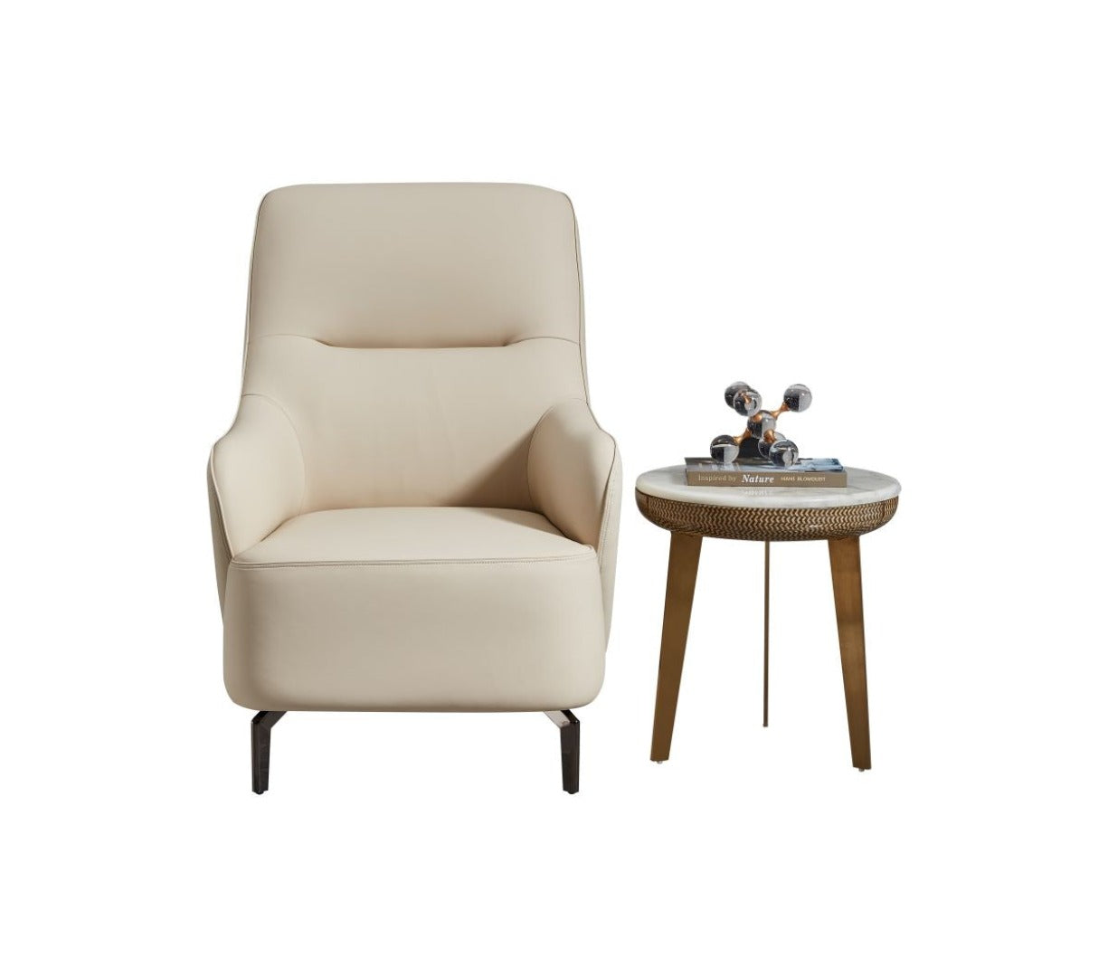 EK-Y1018 Light Gray Accent Chair
