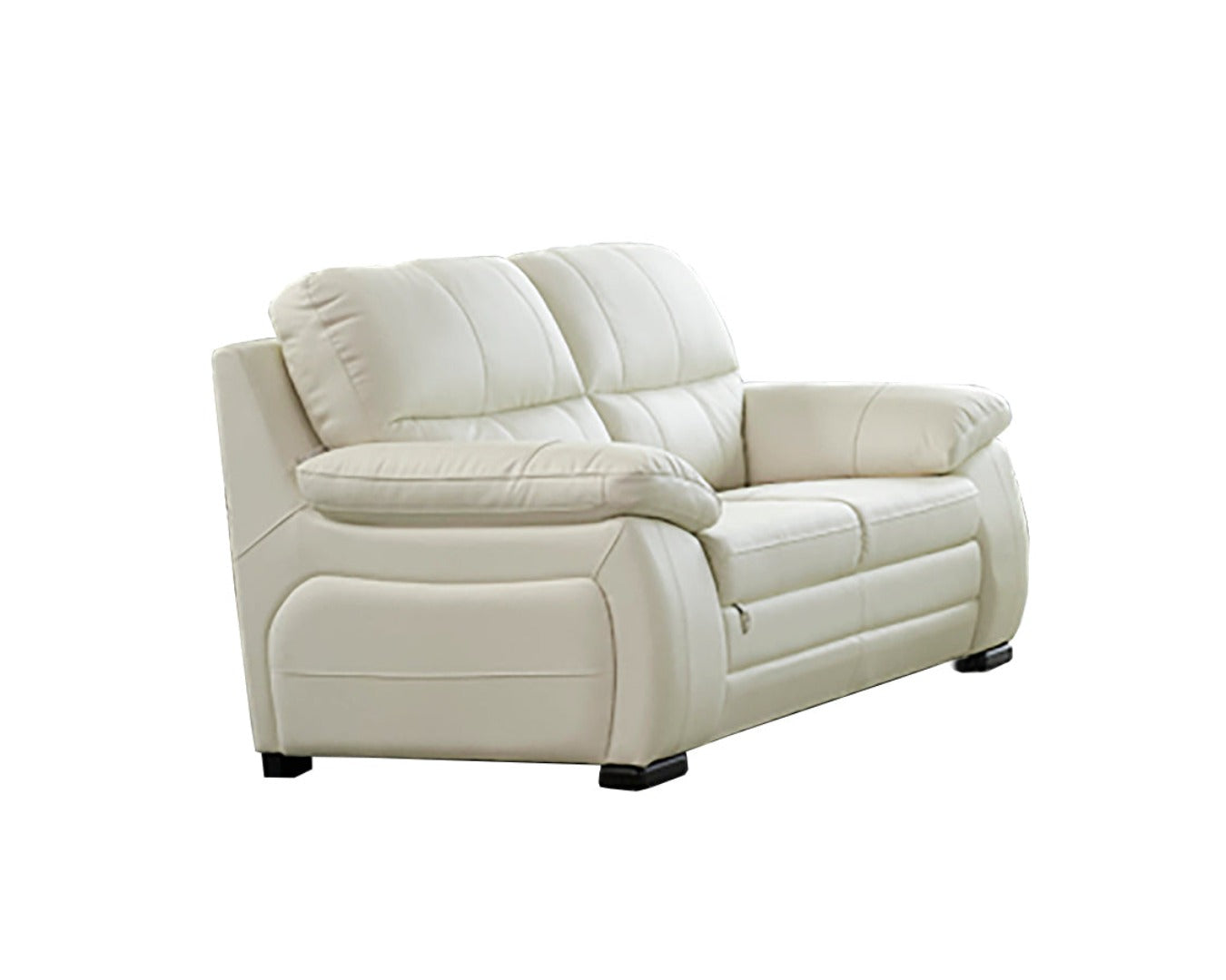EK041 Black Italian Leather Sofa Set