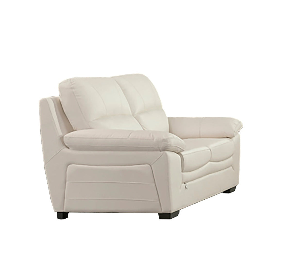 EK 045 Taupe Italian Leather Sofa Set