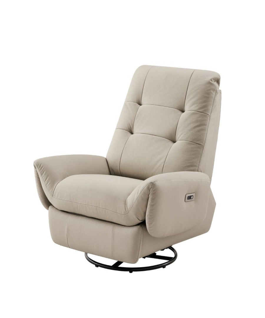 EK-D843-IV Swivel Power Recliner Ivory