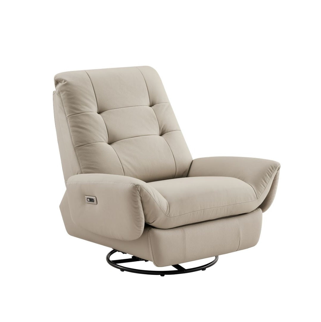 EK-D837 Genuine Top Grain Leather Extra Long Sofa & Ottoman