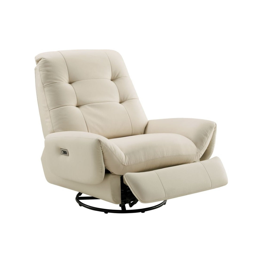EK-D840 Top Grain Ivory Leather Extra Long Sofa