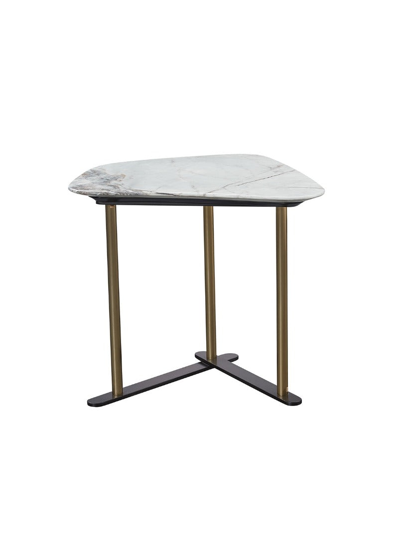 CT-Y303 Faux Marble & Metal Coffee Table