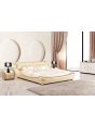 B6277 Fabric California King Bed with 2 Nightstands