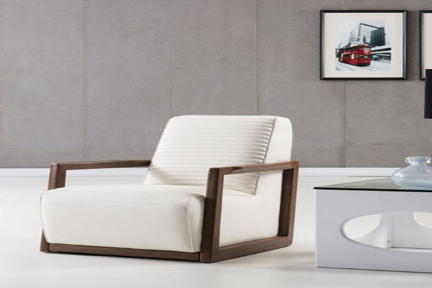 EK-CH05 Italian Leather Accent Chair Collection