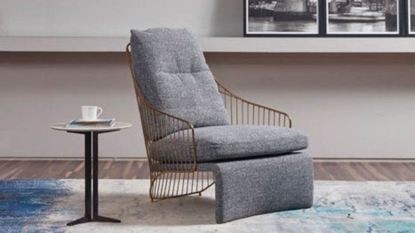 EK-CH25 Fabric Down Filled Accent Chair