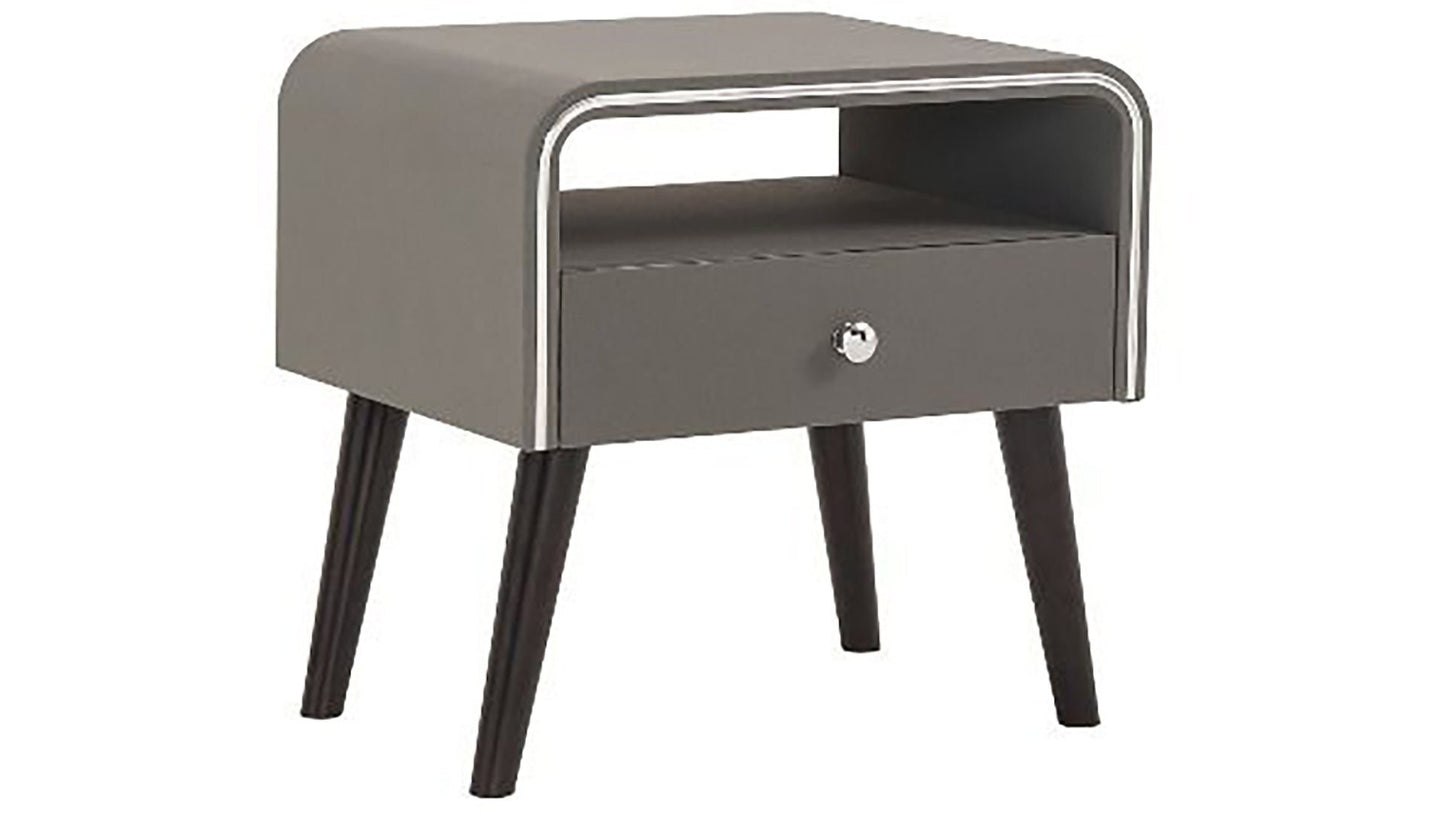 NS009-GR Grey Nightstand