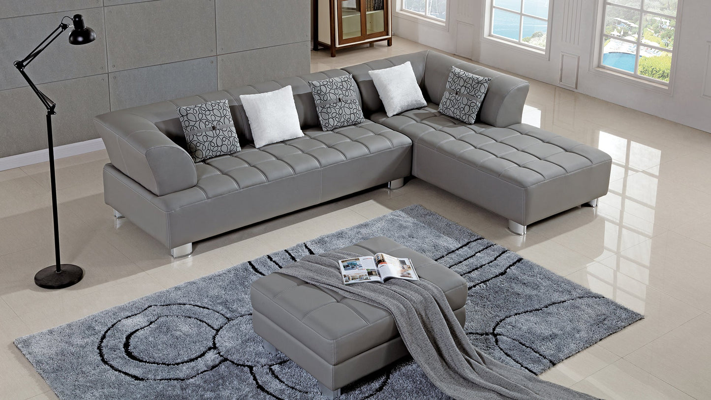 AE-L138 Leatherette Sectional Sofa Set
