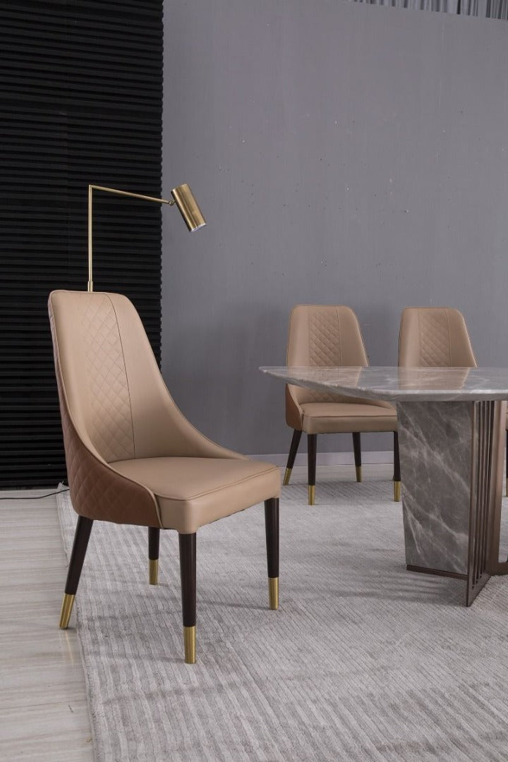 CK-H013-BR.TAN Dining Chair (Set of 6)