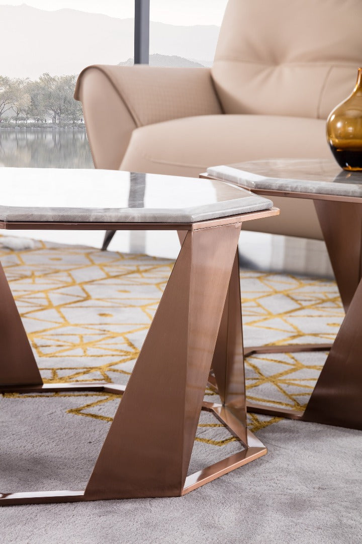 CT-J1833 Faux Marble Coffee Table