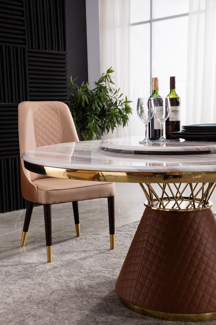 CK-H013-BR.TAN Dining Chair (Set of 6)