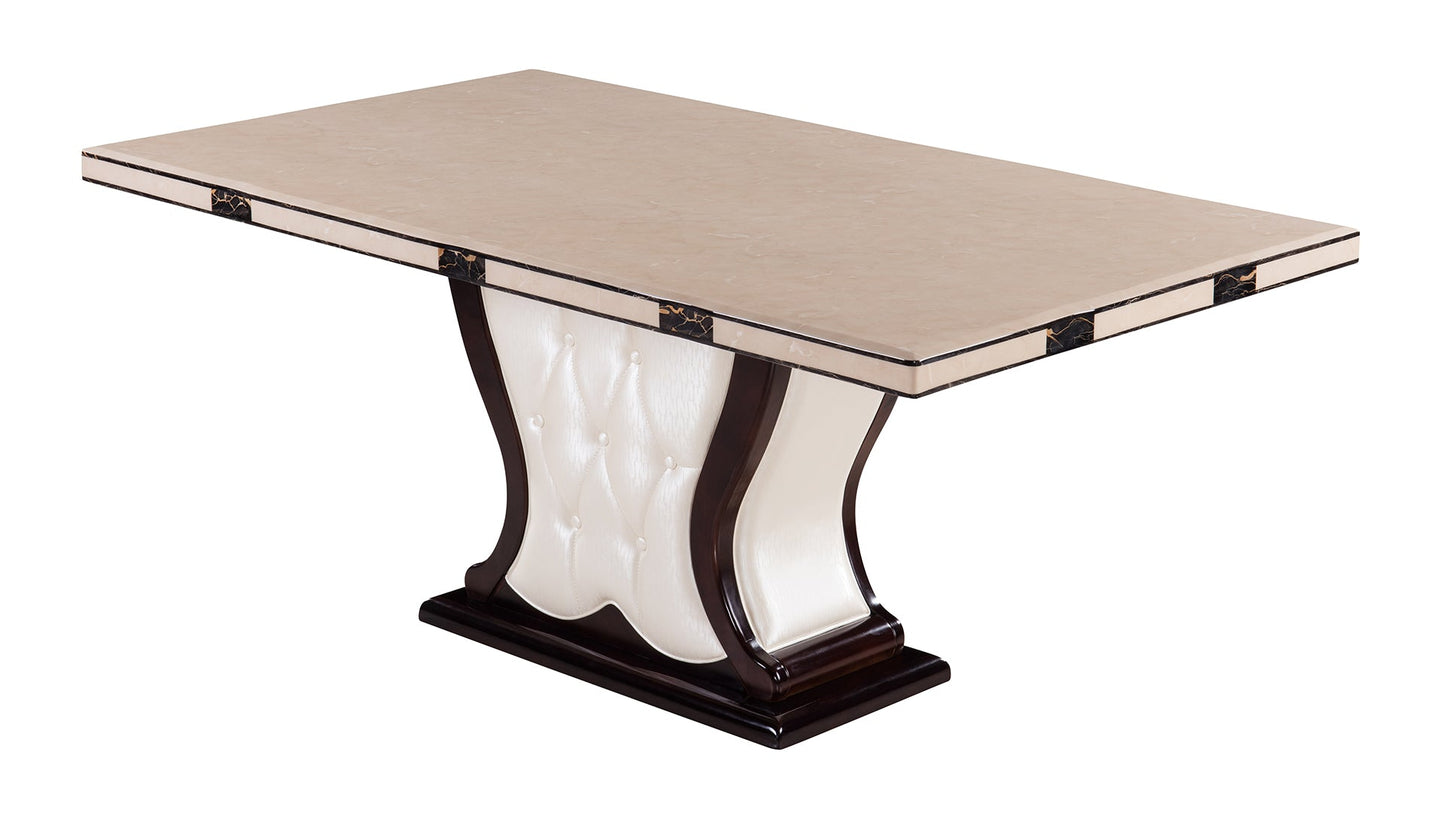DT-H35 Faux Marble Top Dining Table