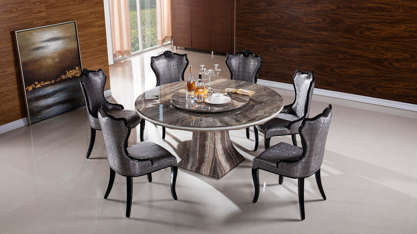 DT-H36 Faux Marble Top Round Dining Table
