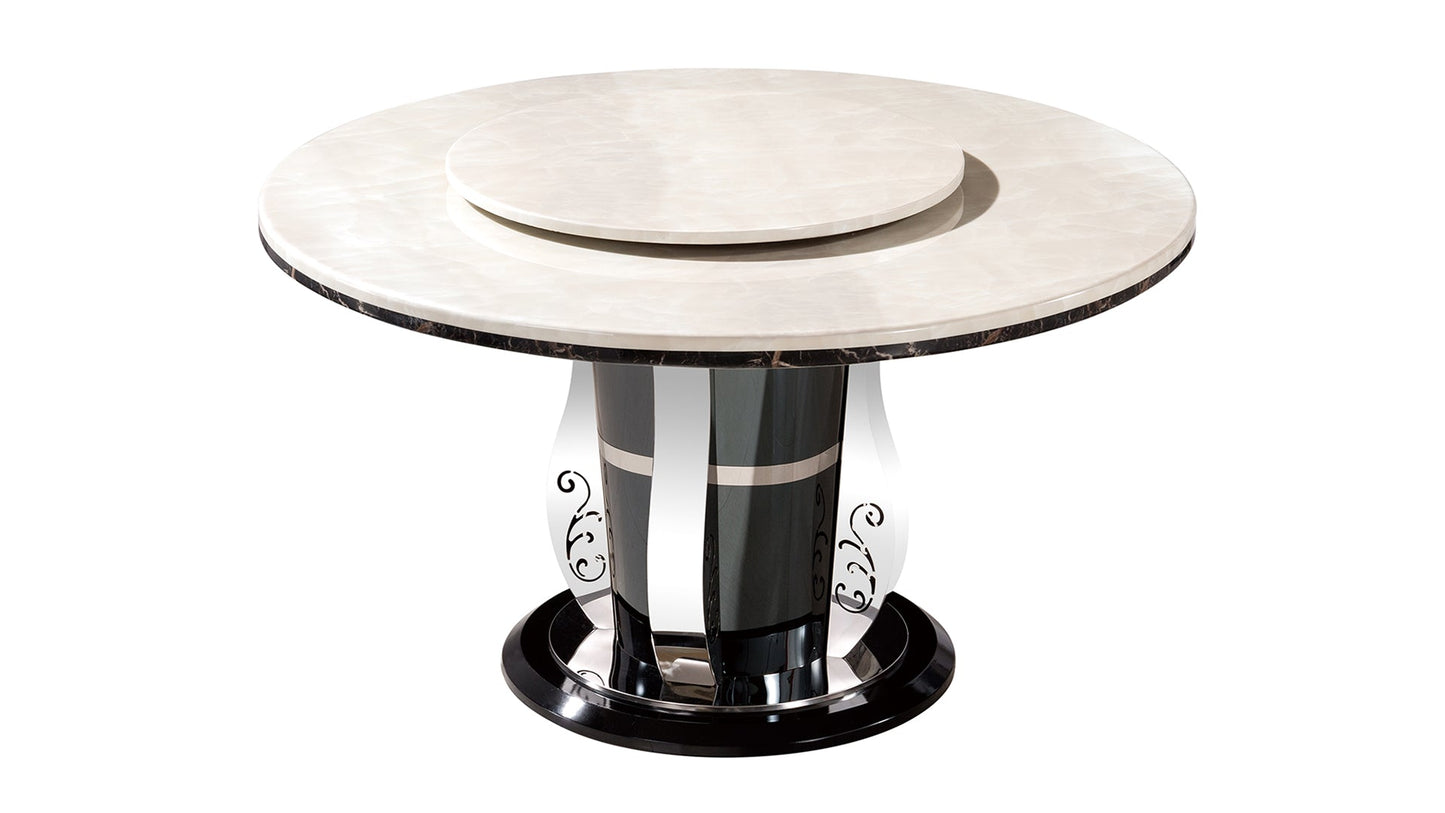 DT-H62 Faux Marble Top Round Dining Table