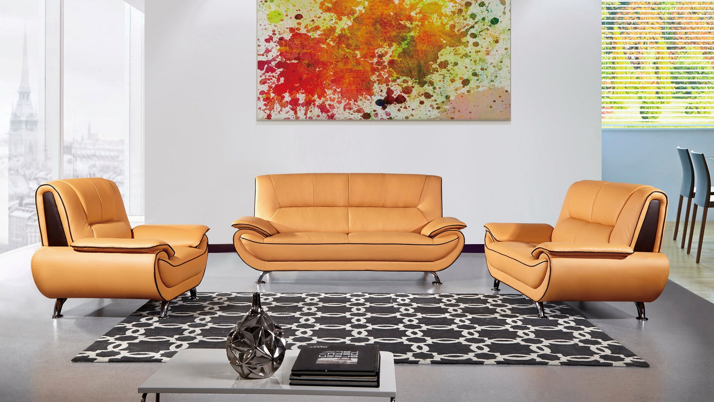EK9608 Genuine Leather Sofa Set