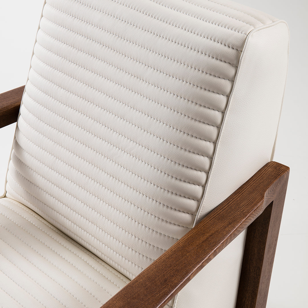 EK-CH05 Italian Leather Accent Chair Collection
