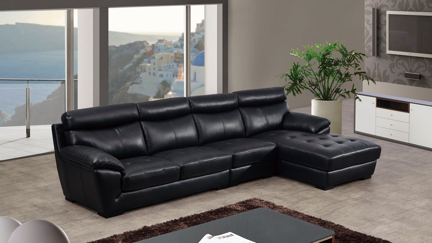 EK-L021 Italian Leather Sectional Sofa Set