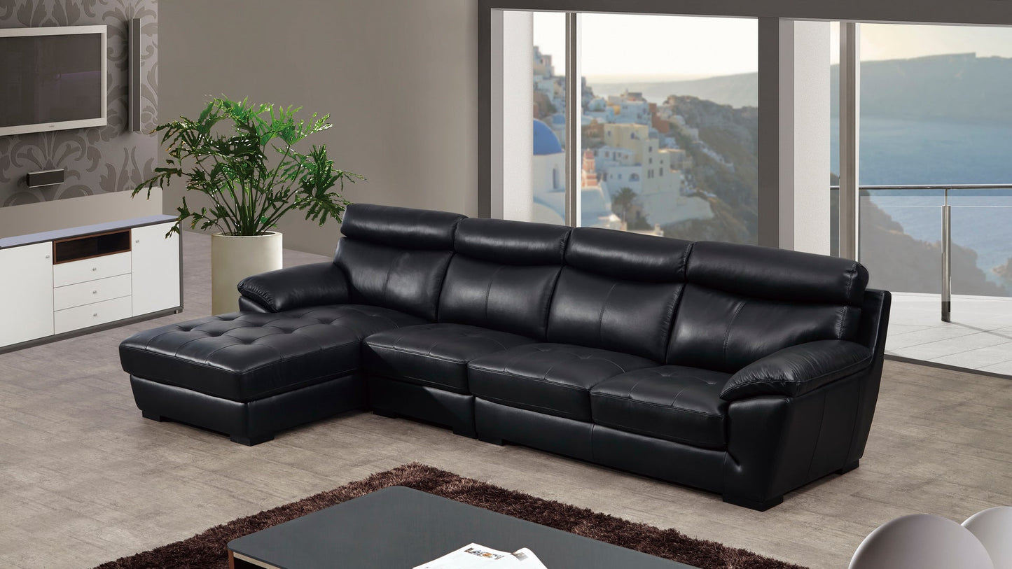 EK-L021 Italian Leather Sectional Sofa Set