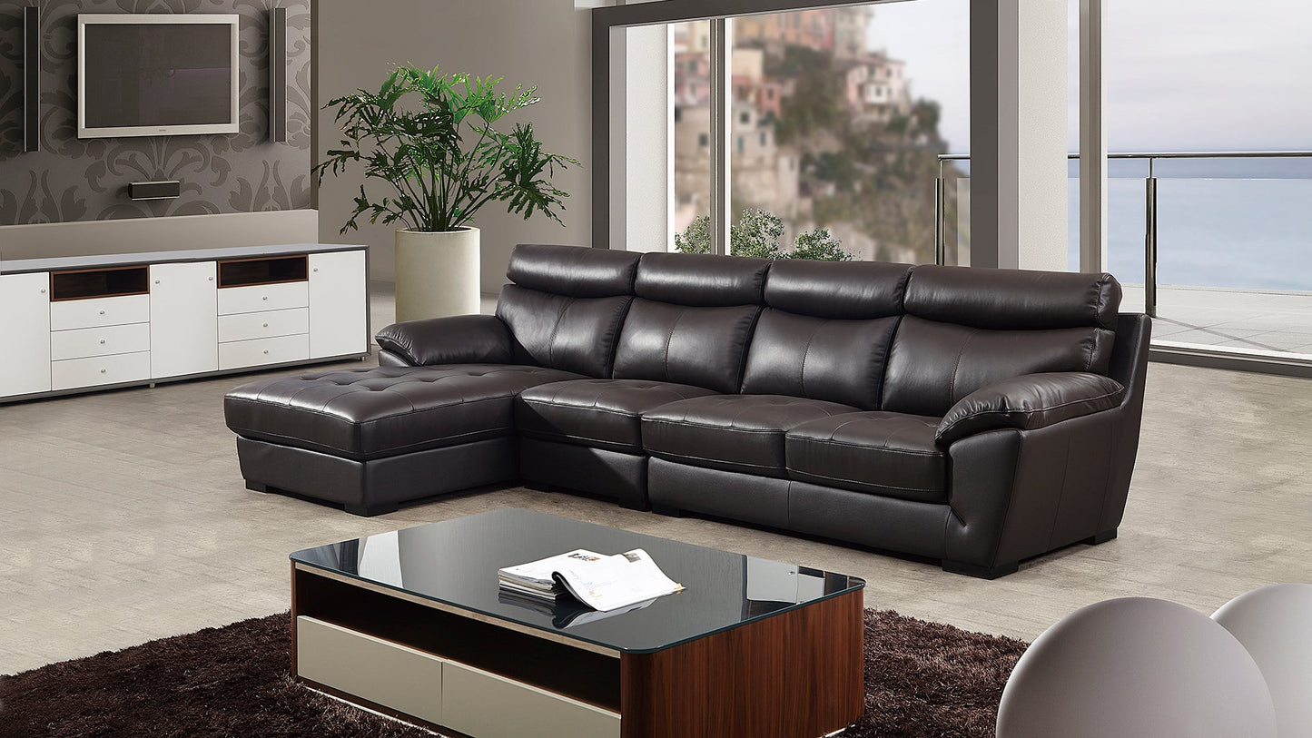 EK-L021 Italian Leather Sectional Sofa Set
