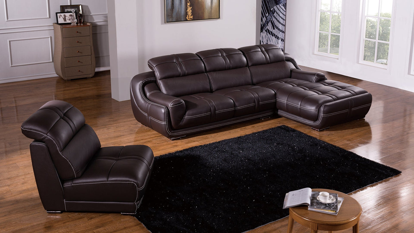 EK-L201 Genuine Leather Sectional Sofa Collection