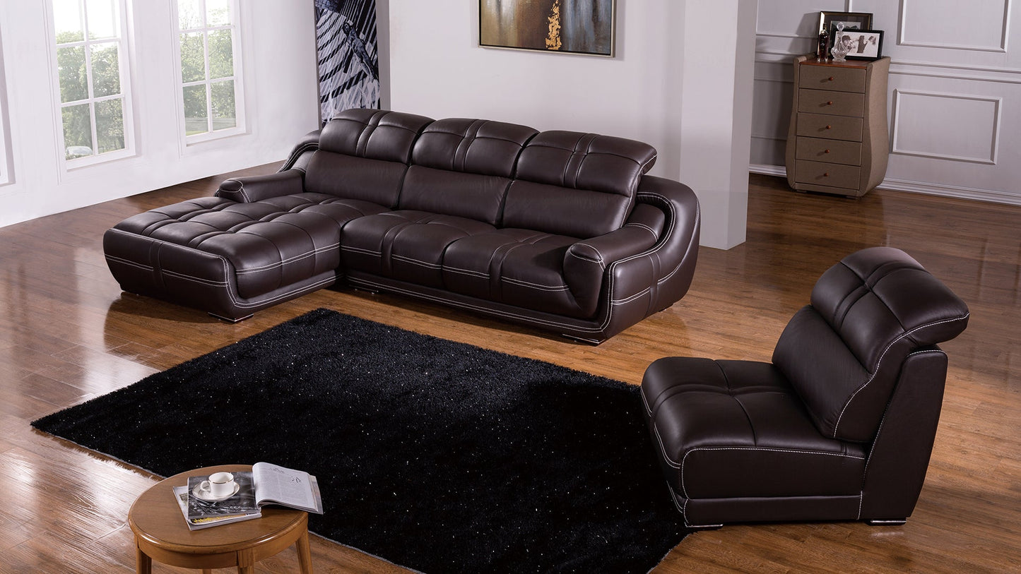 EK-L201 Genuine Leather Sectional Sofa Collection