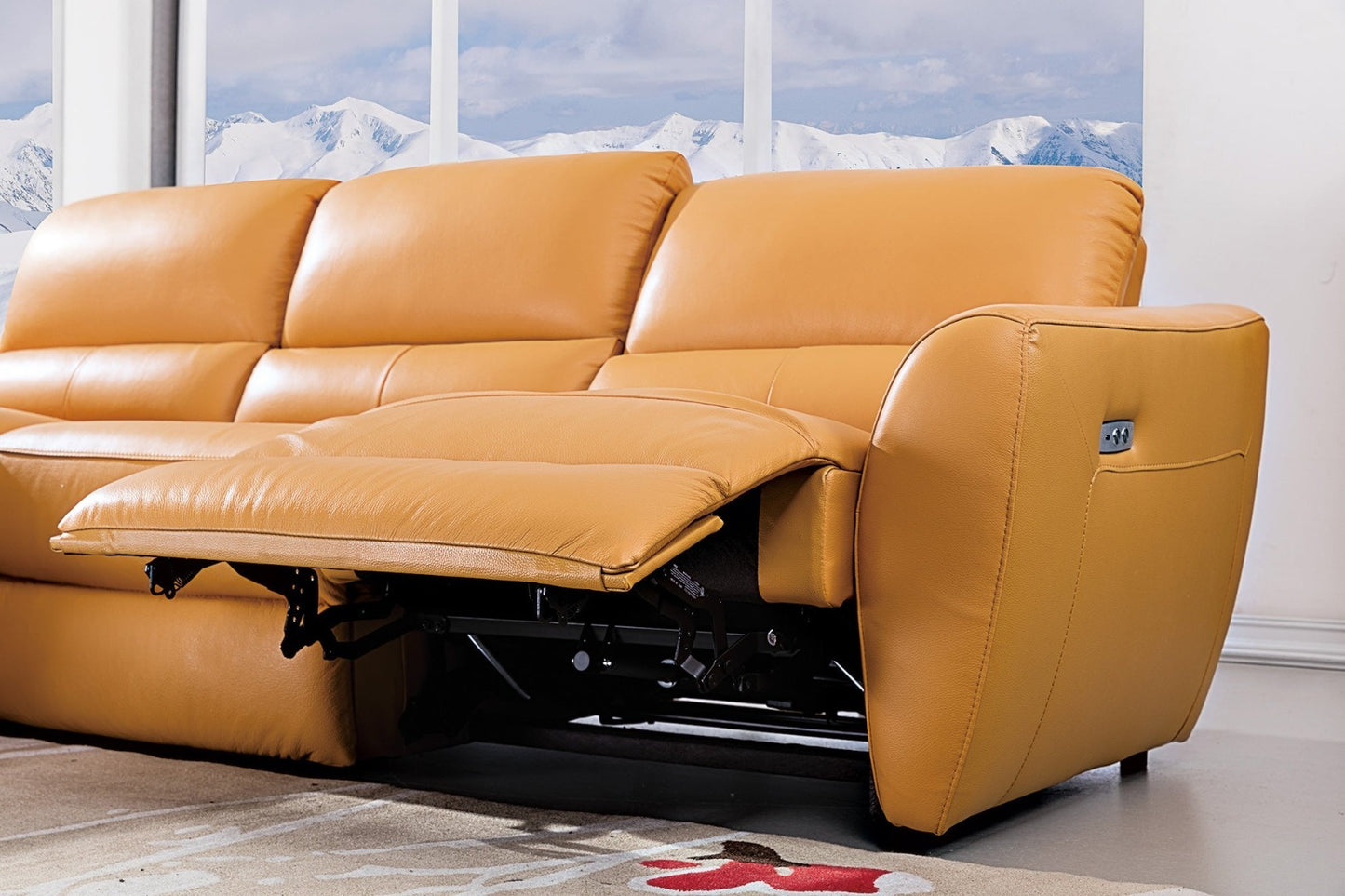 EK-L8001 Top-grain Italian Leather Sectional Sofa Collection