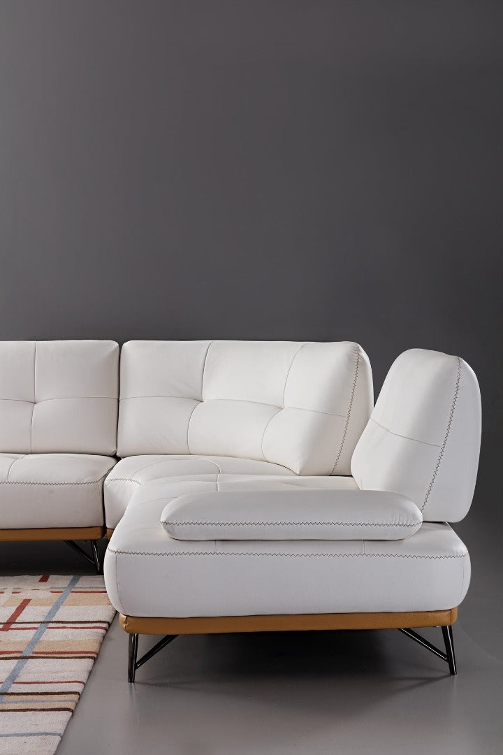 EK-L8005M Adjustable Back Leather Sectional Sofa Set
