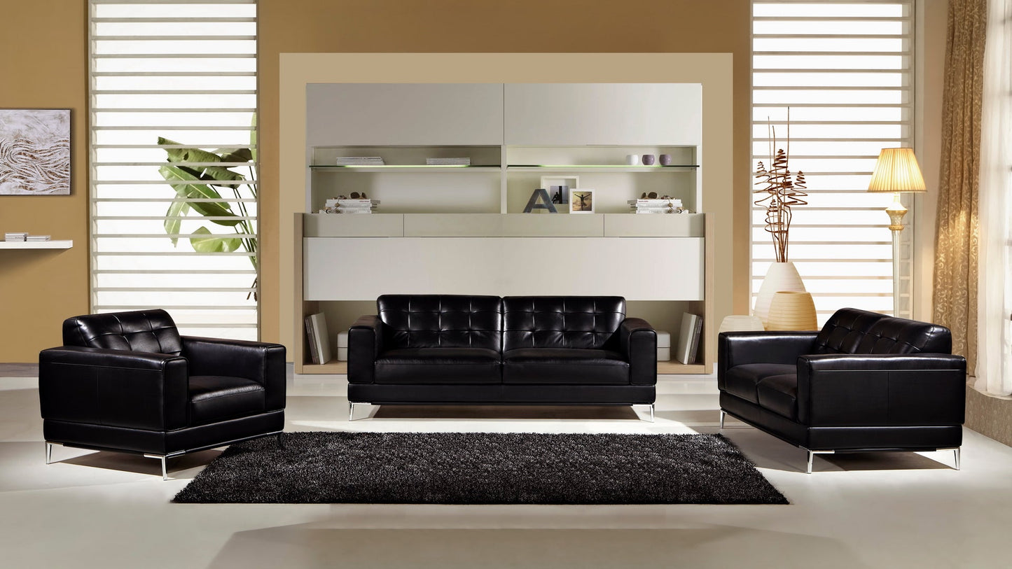 EK003 Italian Leather Sofa Set