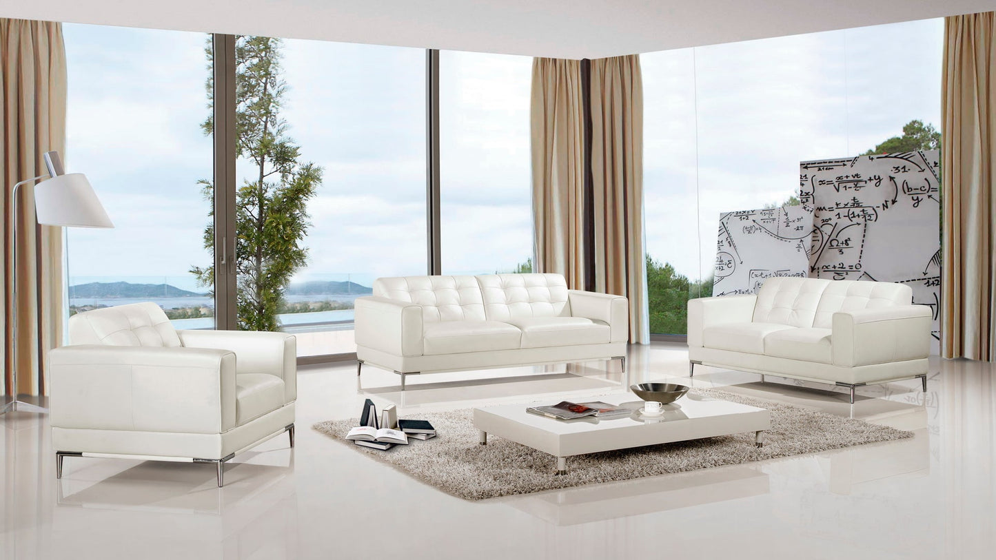 EK003 Italian Leather Sofa Set