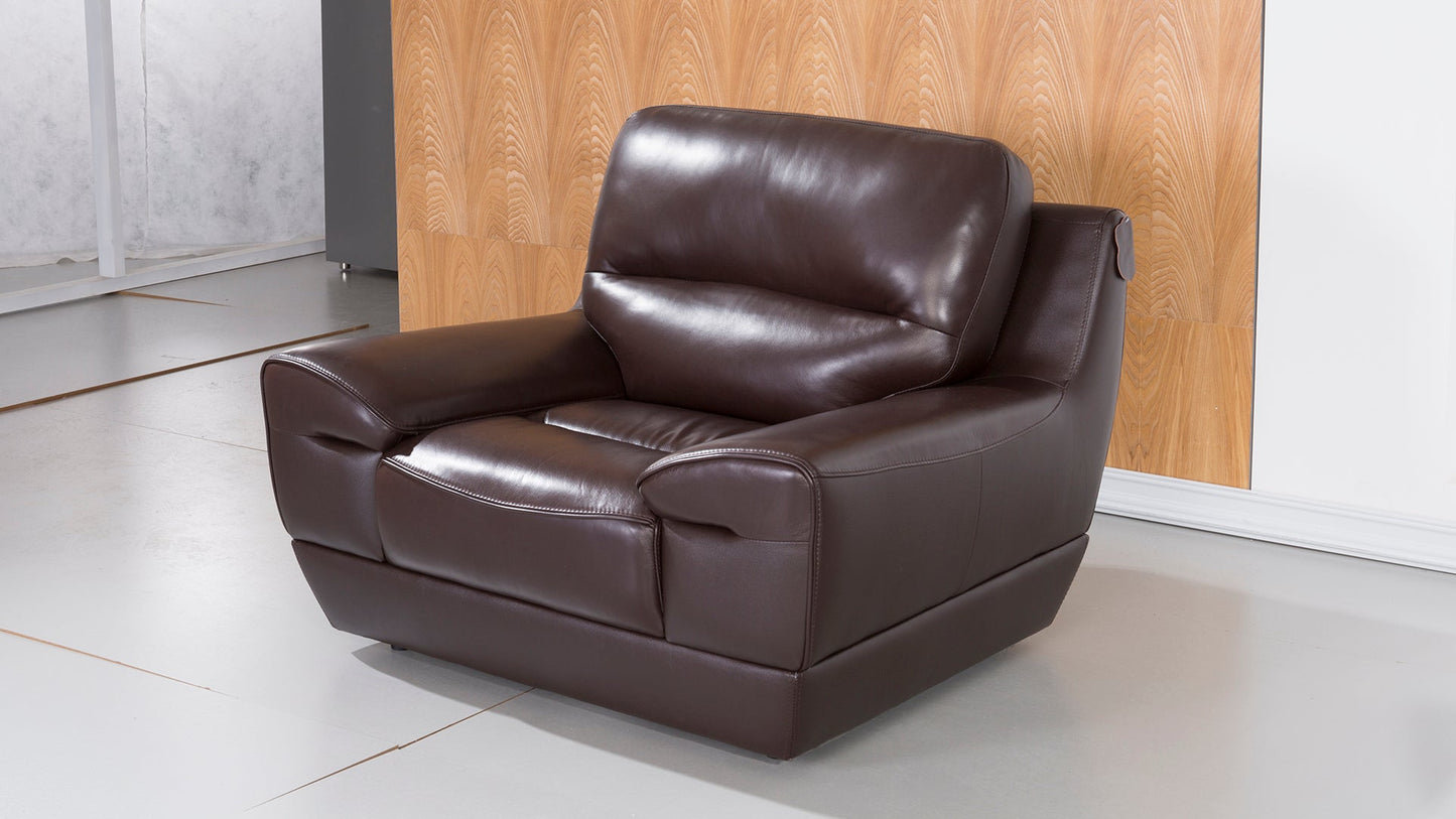 EK018 Italian Leather Sofa Set