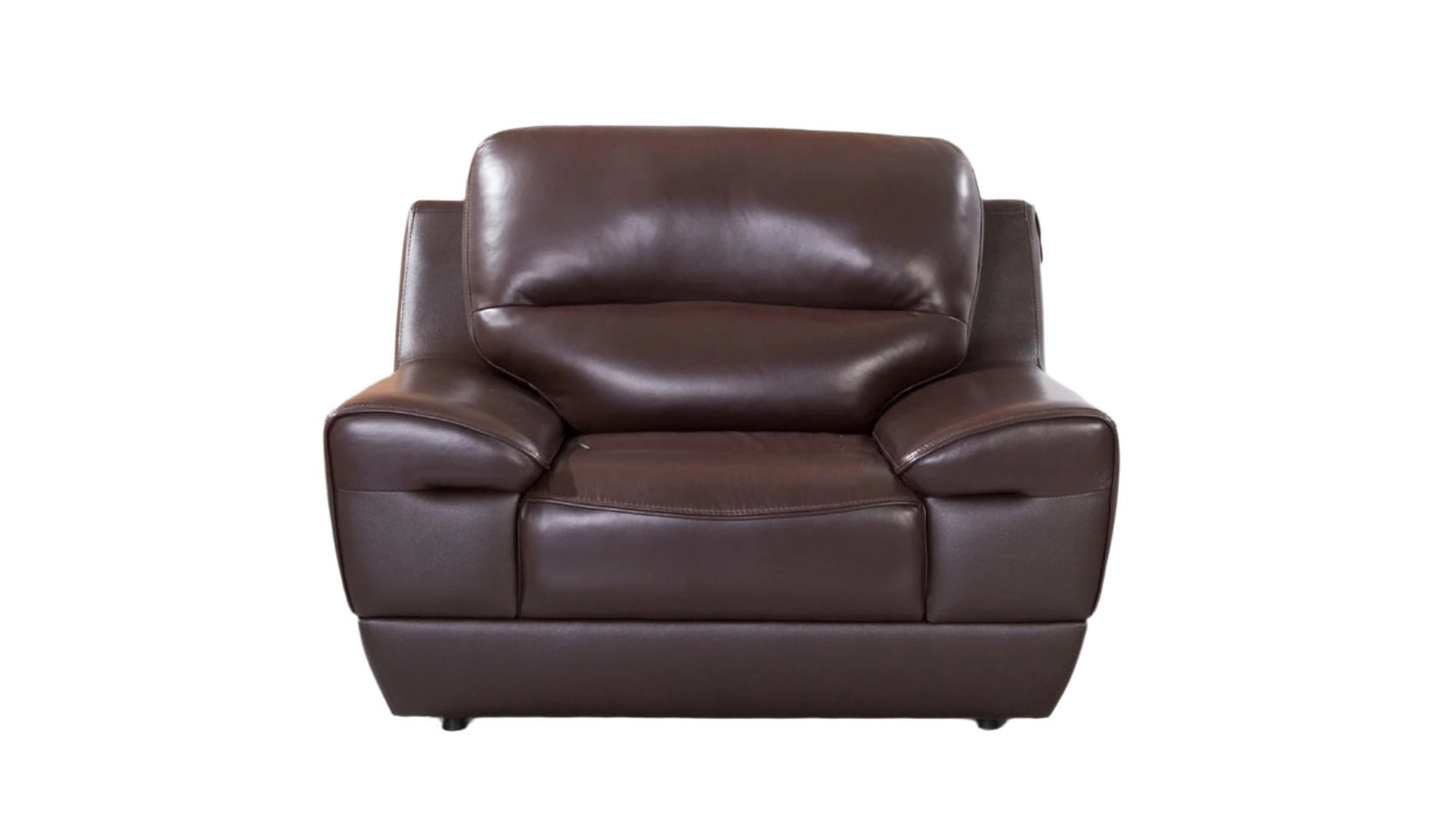 EK018 Italian Leather Sofa Set