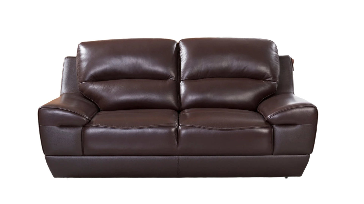 EK018 Italian Leather Sofa Set