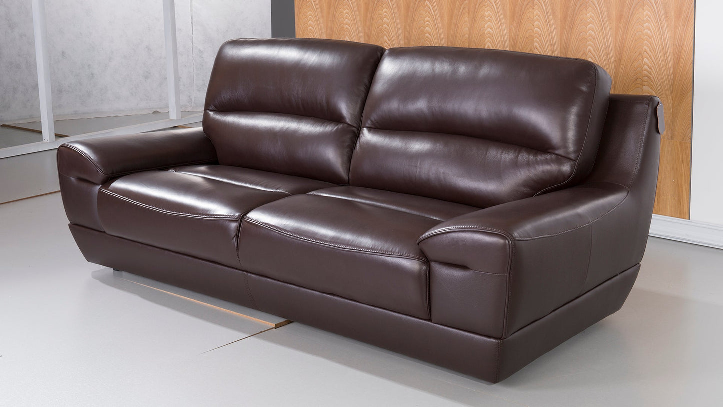 EK018 Italian Leather Sofa Set