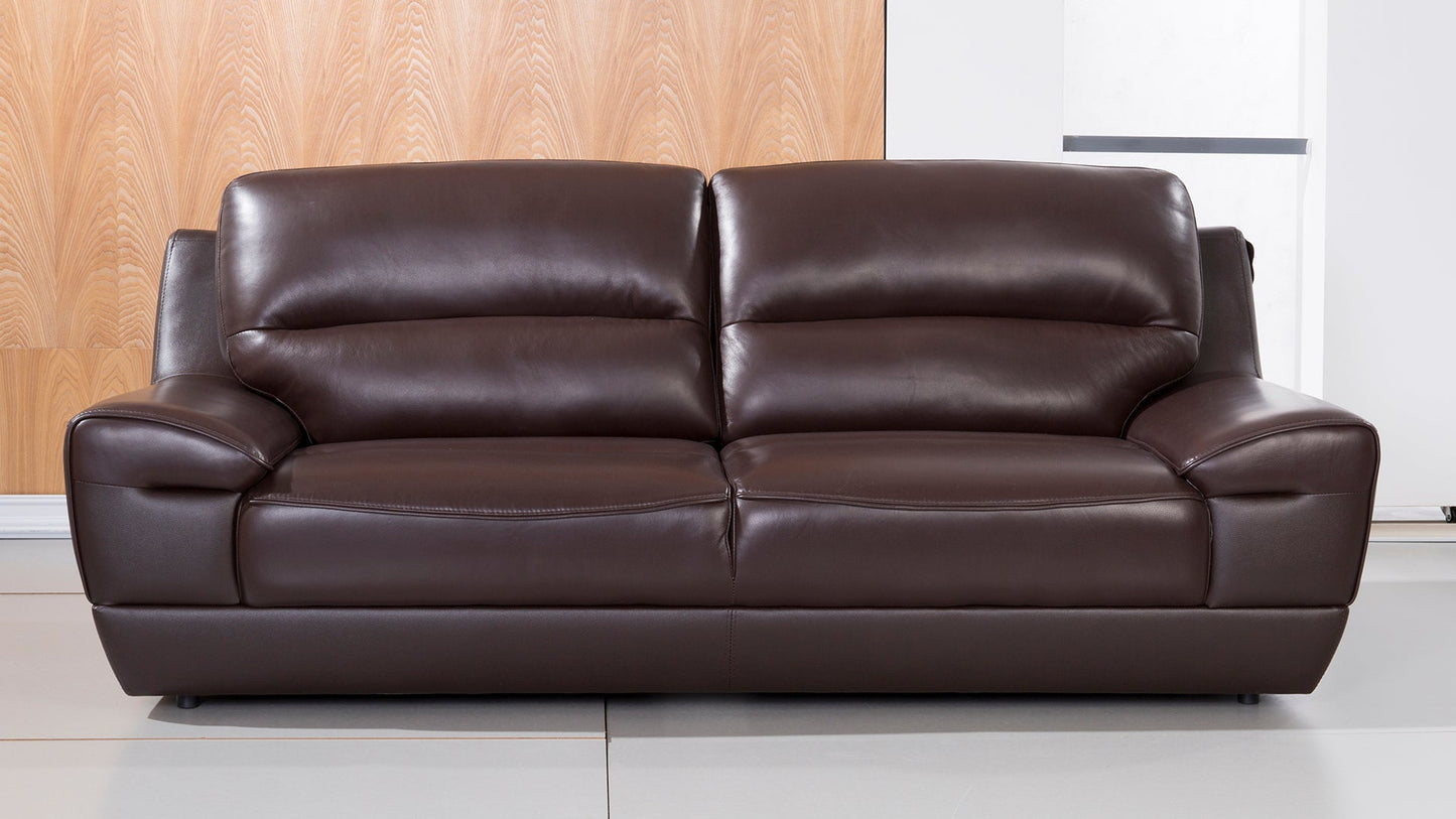 EK018 Italian Leather Sofa Set