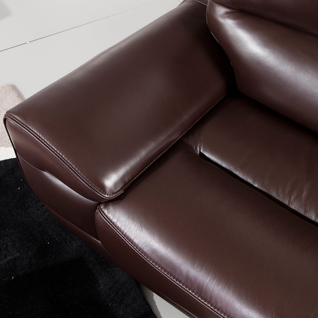 EK018 Italian Leather Sofa Set