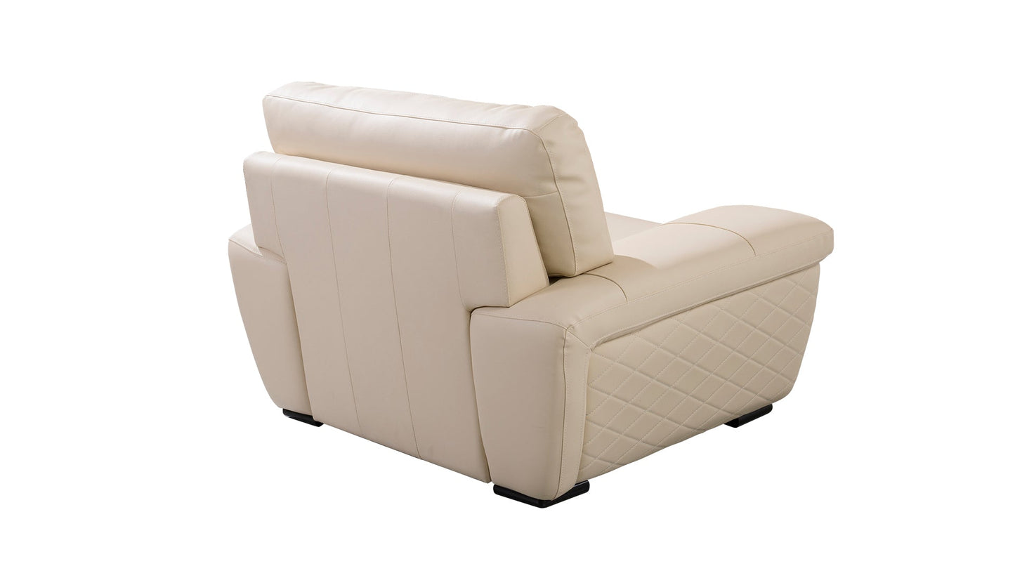 EK019 Italian Leather Sofa Set