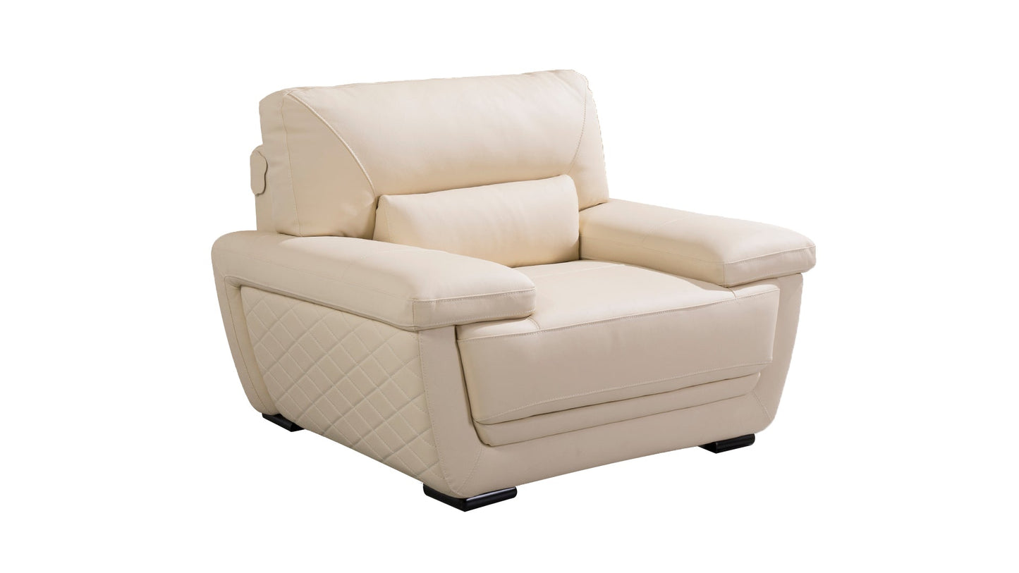 EK019 Italian Leather Sofa Set