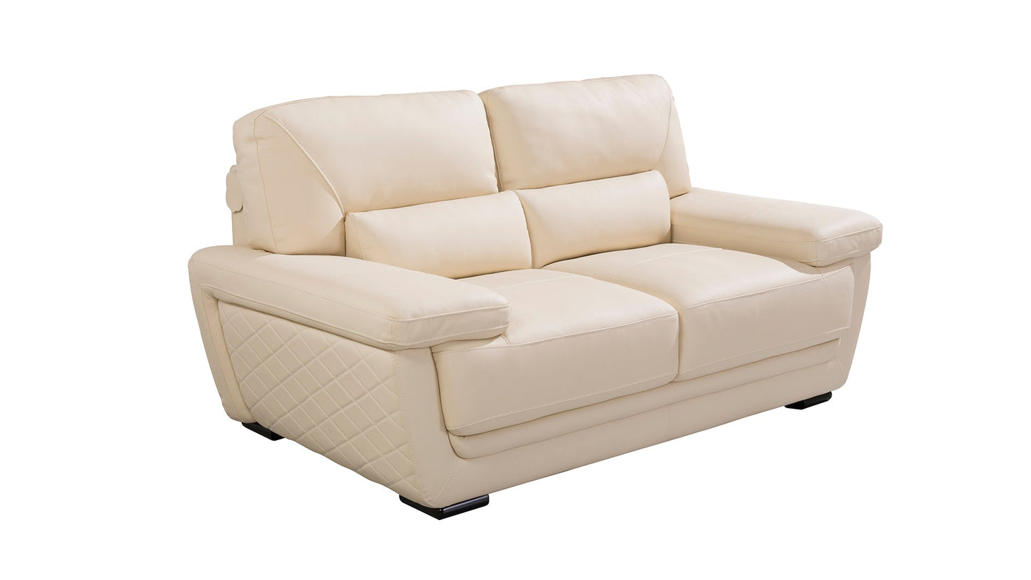 EK019 Italian Leather Sofa Set