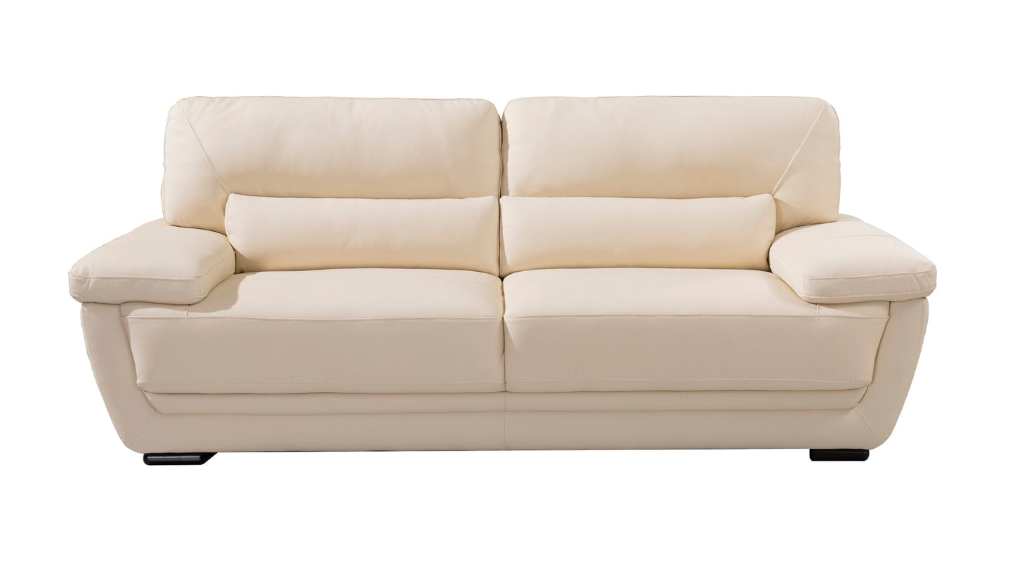 EK019 Italian Leather Sofa Set