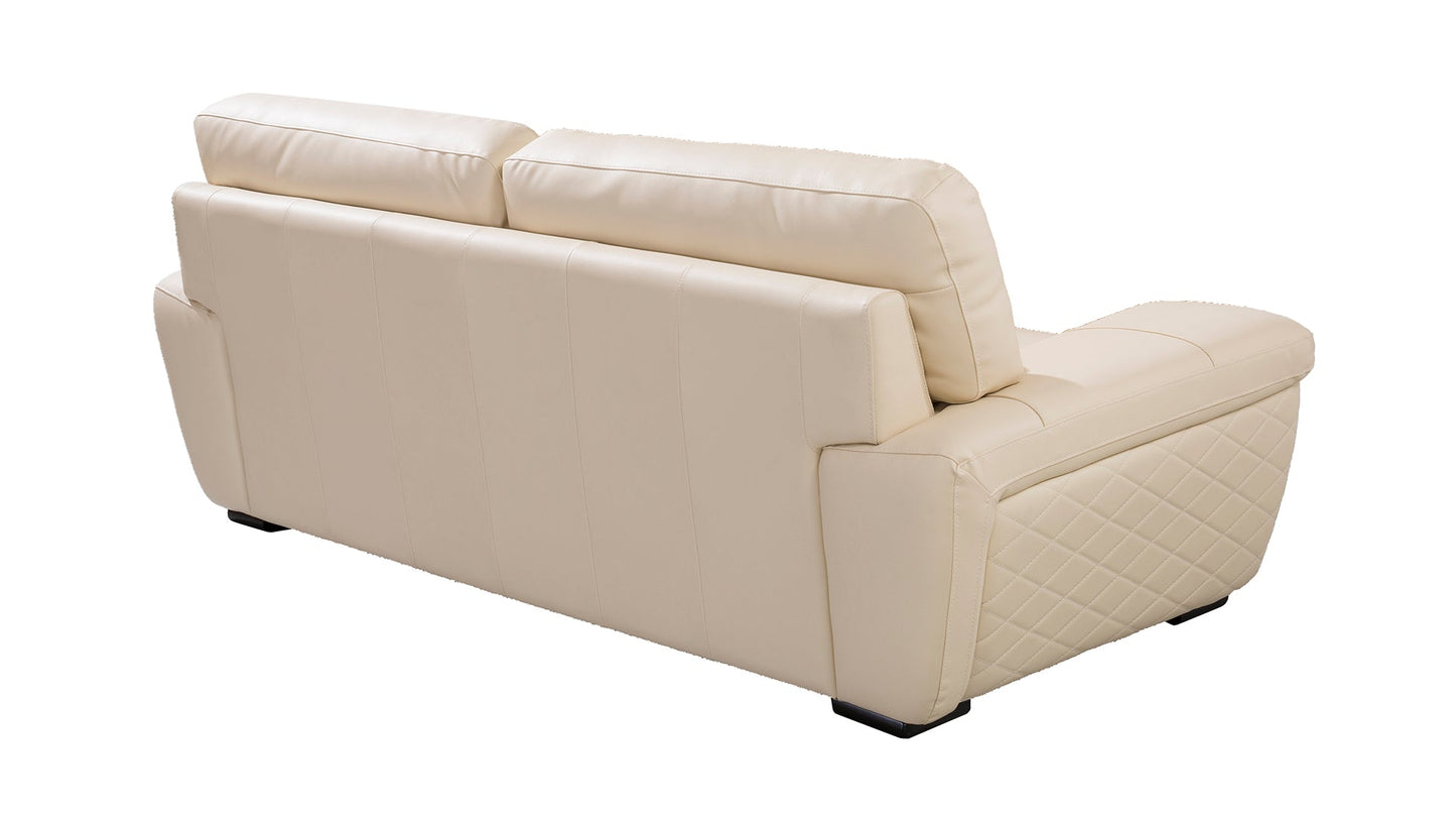 EK019 Italian Leather Sofa Set