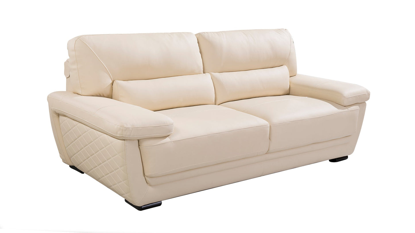 EK019 Italian Leather Sofa Set