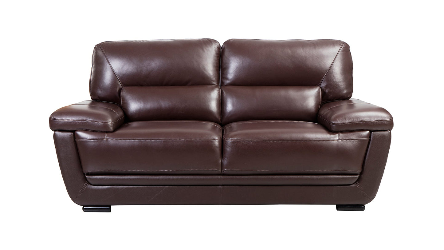 EK019 Italian Leather Sofa Set